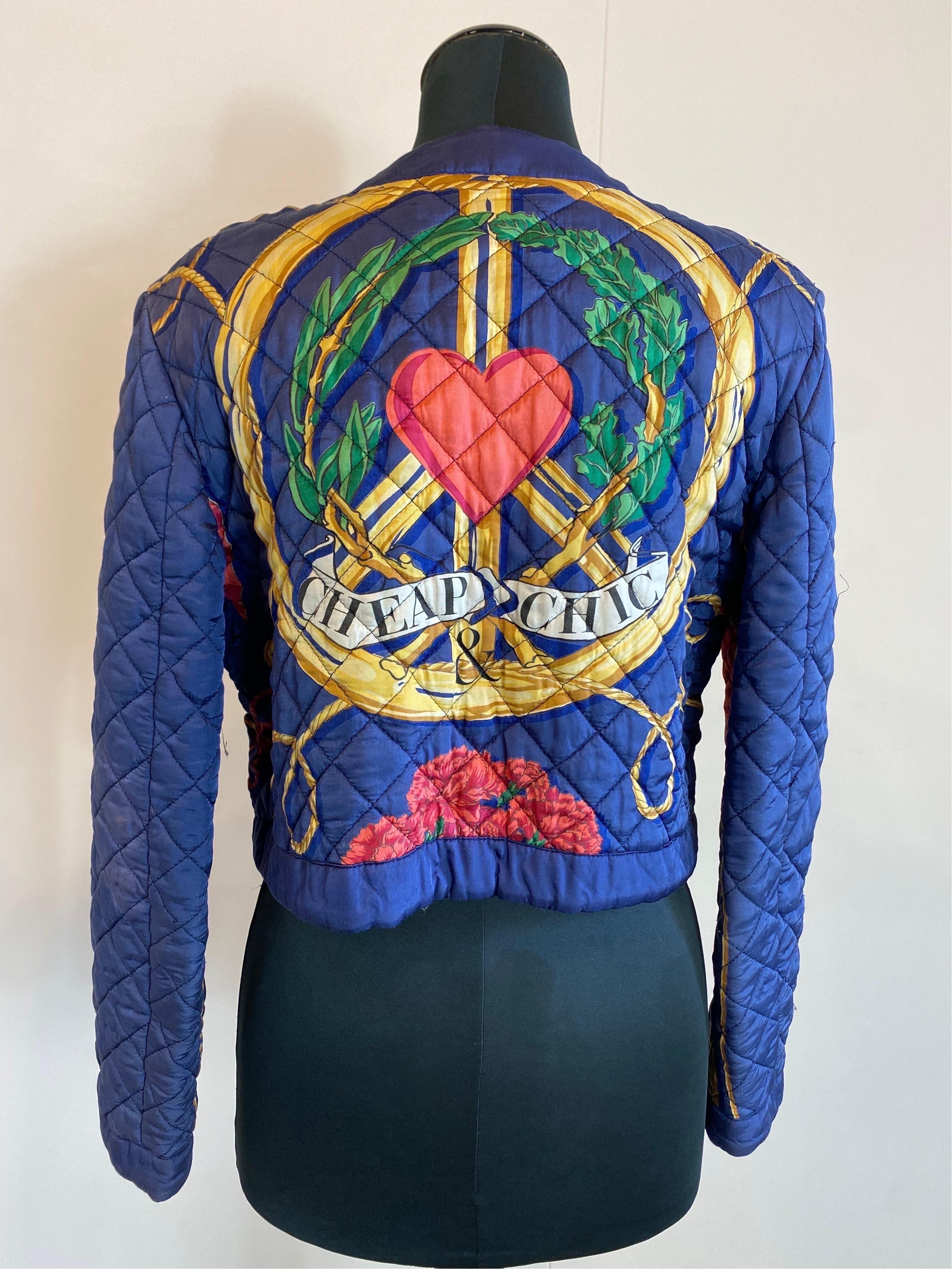Women's or Men's Rare Vintage Cheap and Chic jacket Moschino For Sale