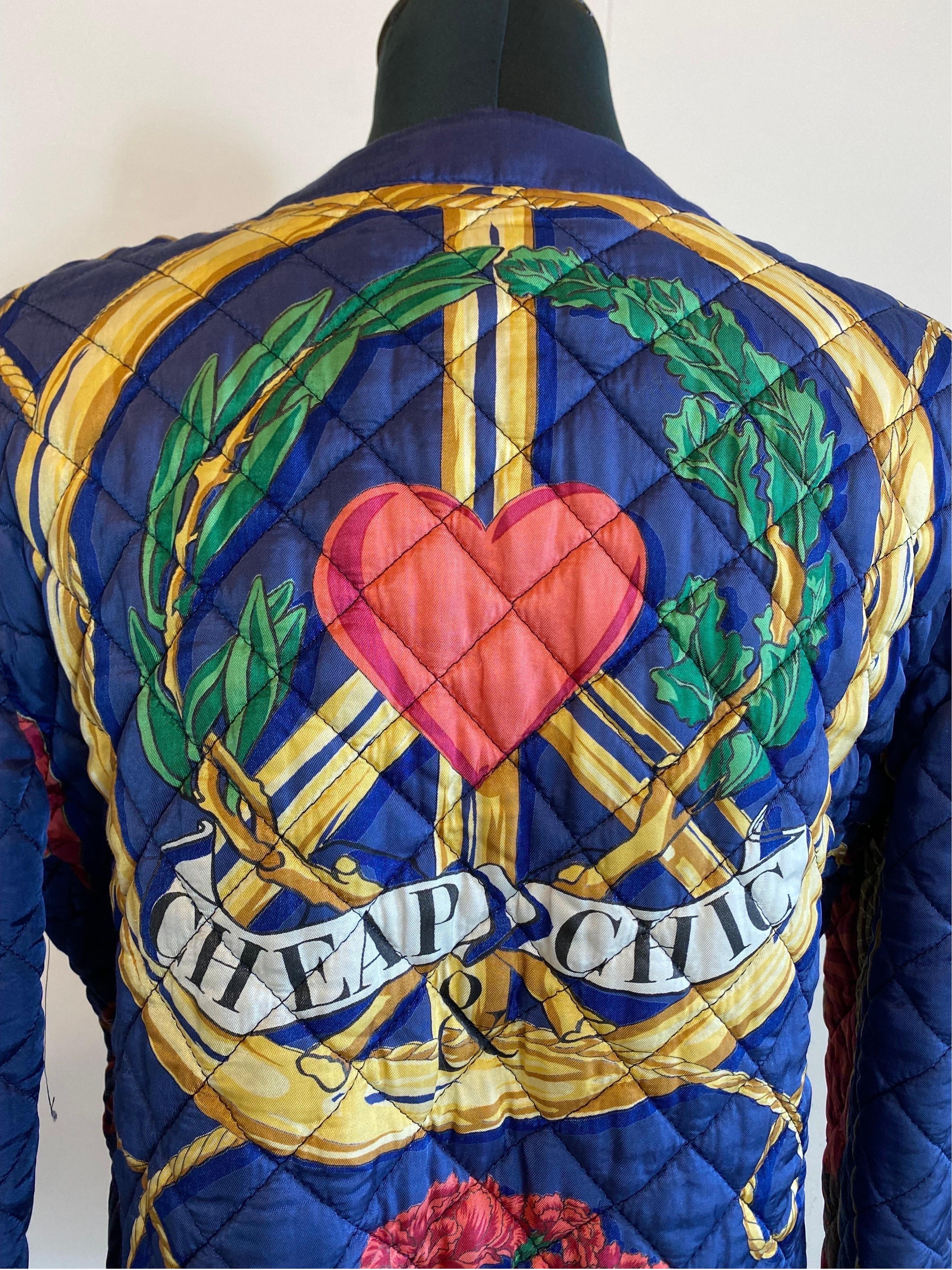 Rare Vintage Cheap and Chic jacket Moschino For Sale 1