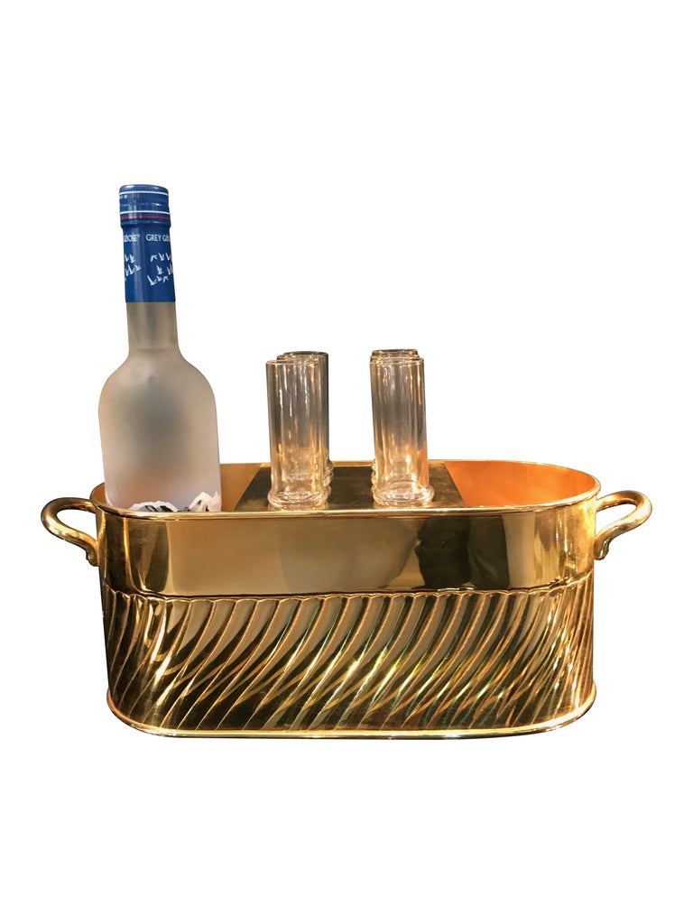 Rare Vintage Christian Dior Double Vodka Cooler with Glasses at 1stDibs