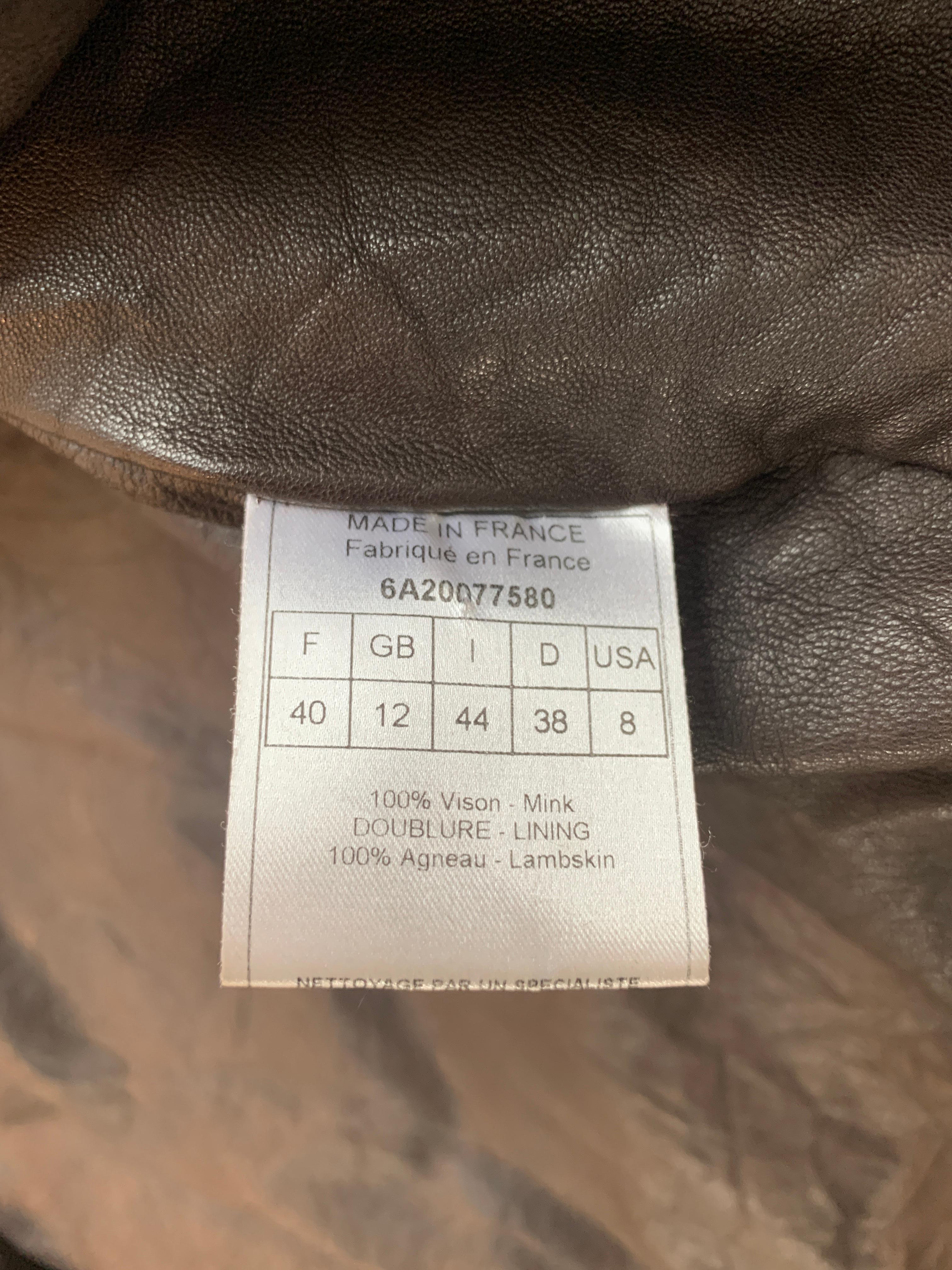 Rare! Vintage Christian Dior & John Galliano 2006 Mink Fur Jacket For Sale 5