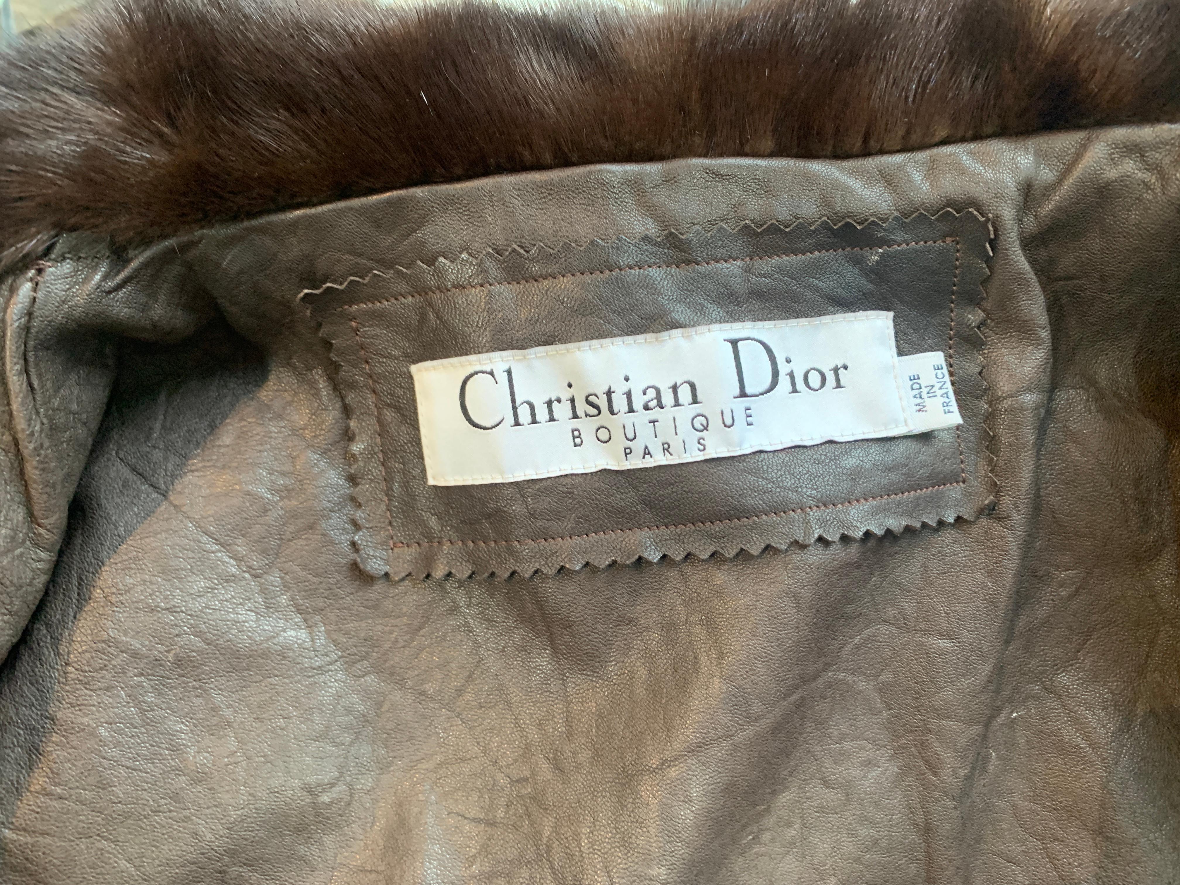 Rare! Vintage Christian Dior & John Galliano 2006 Mink Fur Jacket For Sale 4