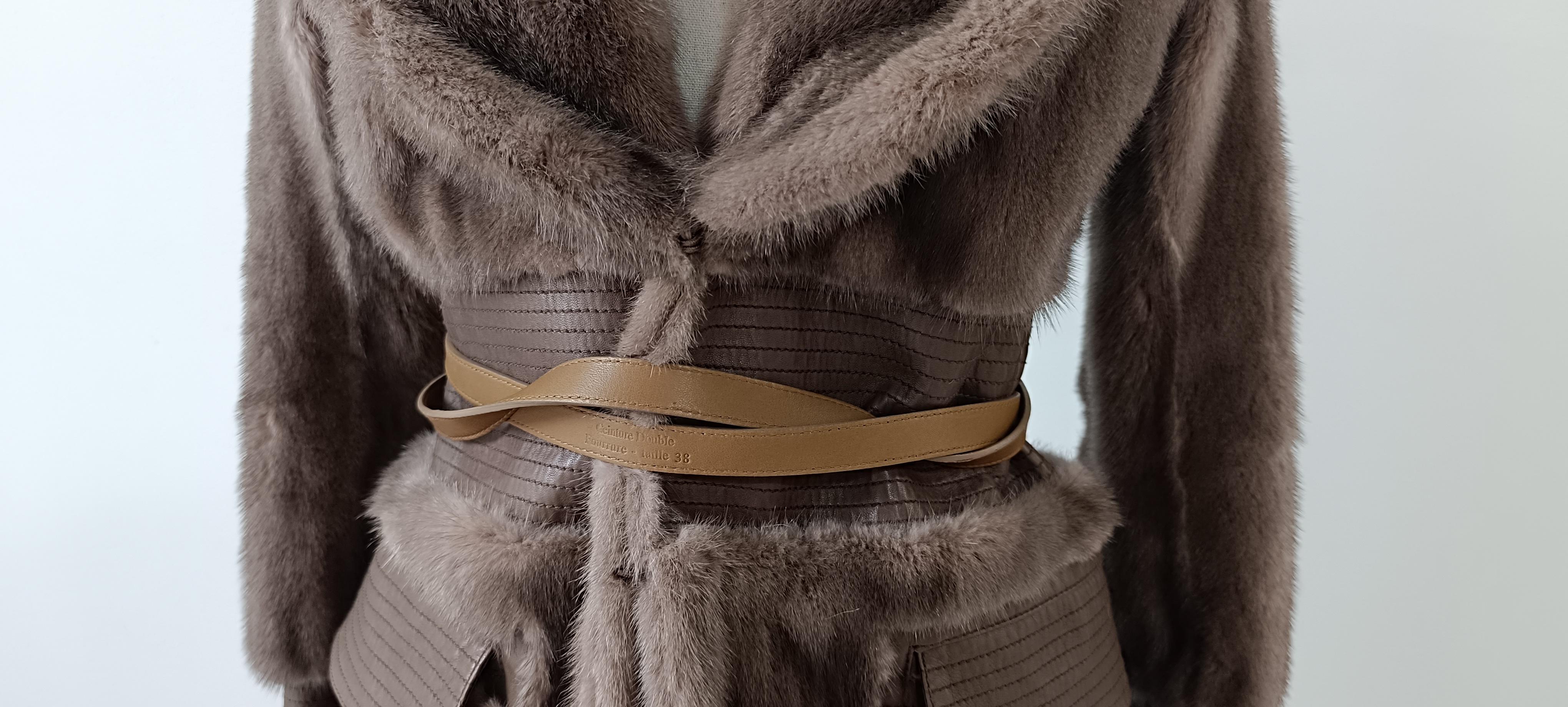 Rare! Vintage Christian Dior & John Galliano 2007 Mink Fur Jacket For Sale 5