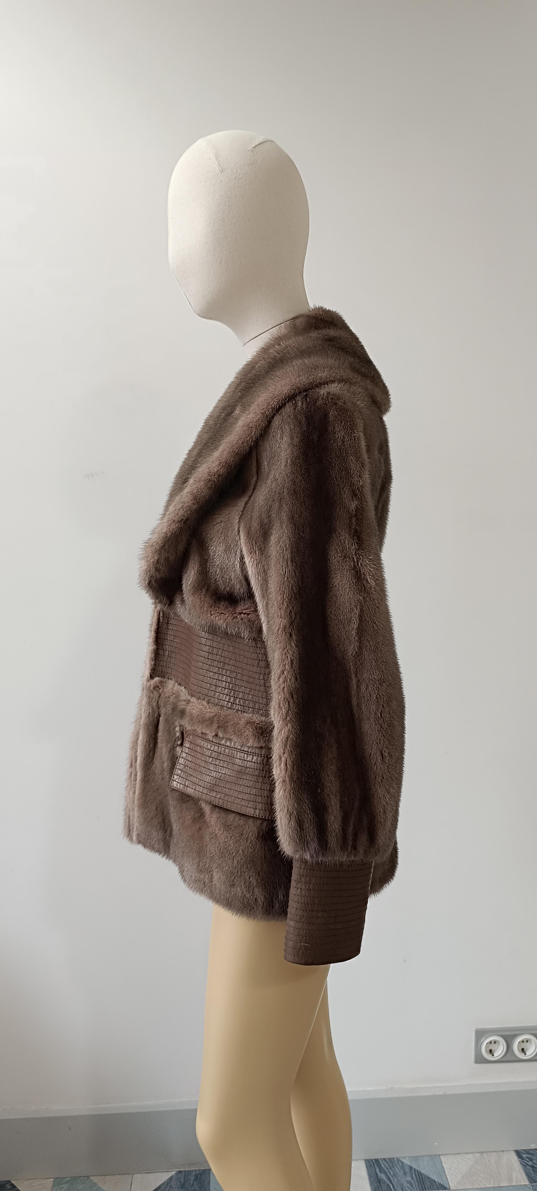 Rare! Vintage Christian Dior & John Galliano 2007 Mink Fur Jacket For Sale 3