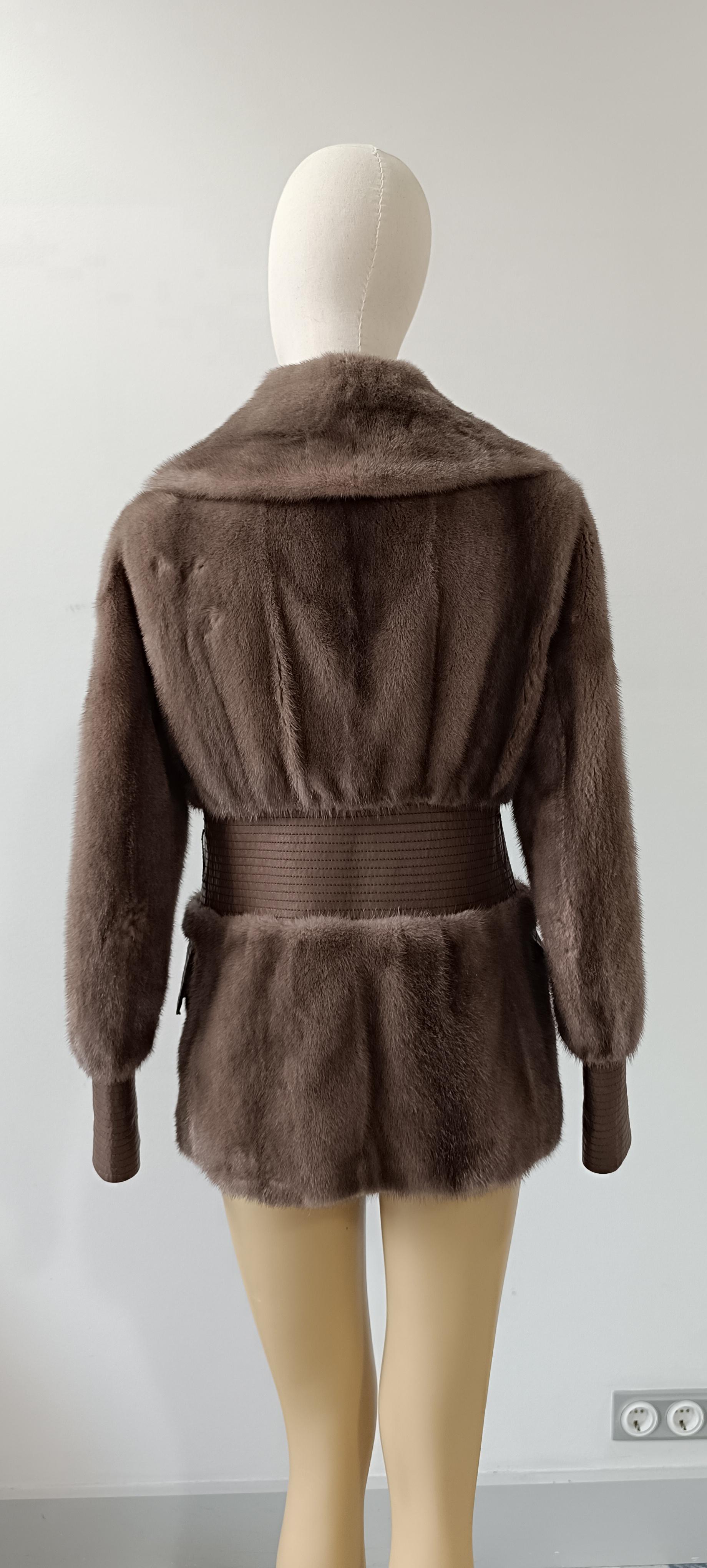 Rare! Vintage Christian Dior & John Galliano 2007 Mink Fur Jacket For Sale 4