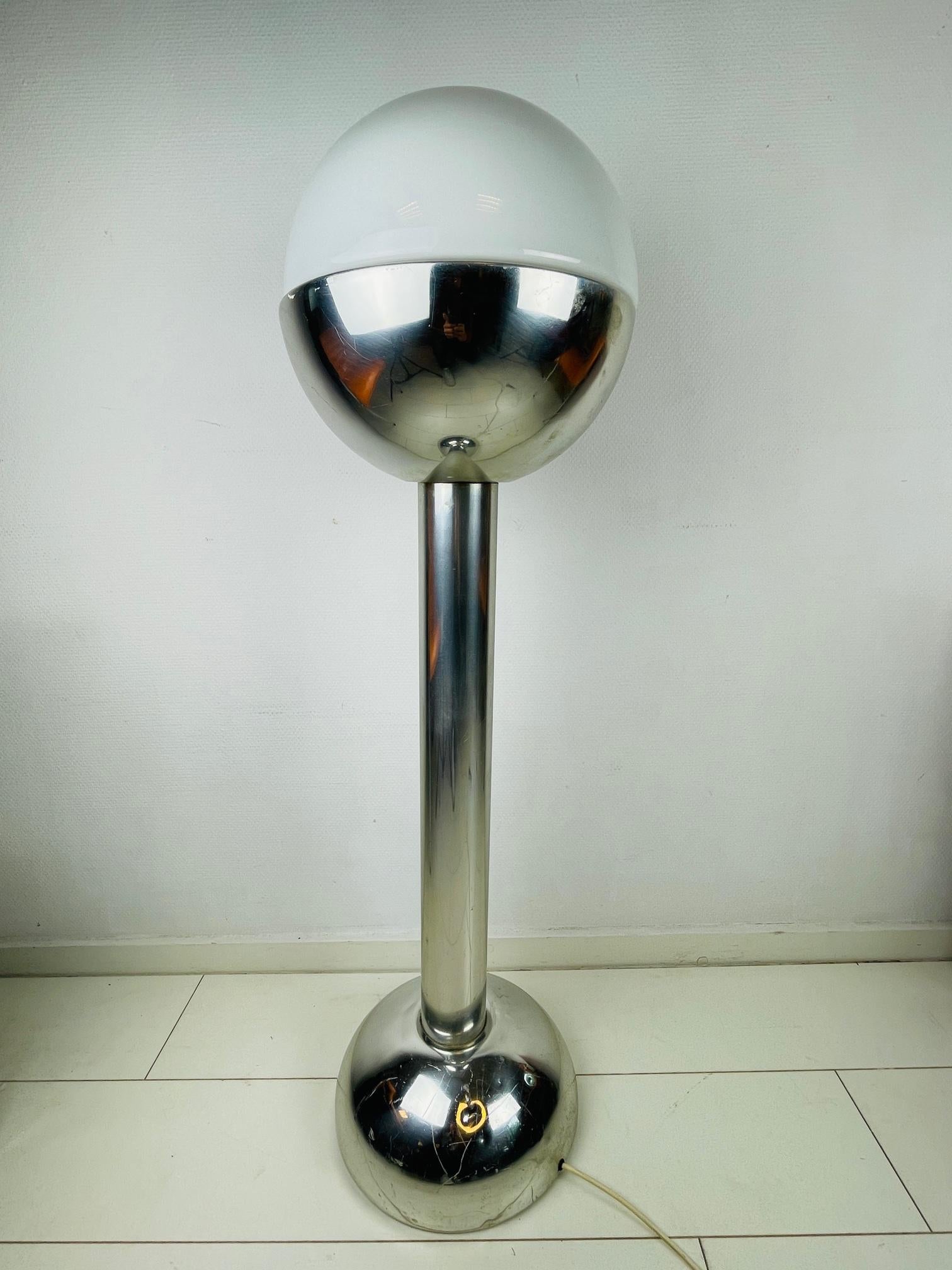 German Rare Vintage Doria Leuchten Design Lamp, Unique Large Space Age Floorlamp