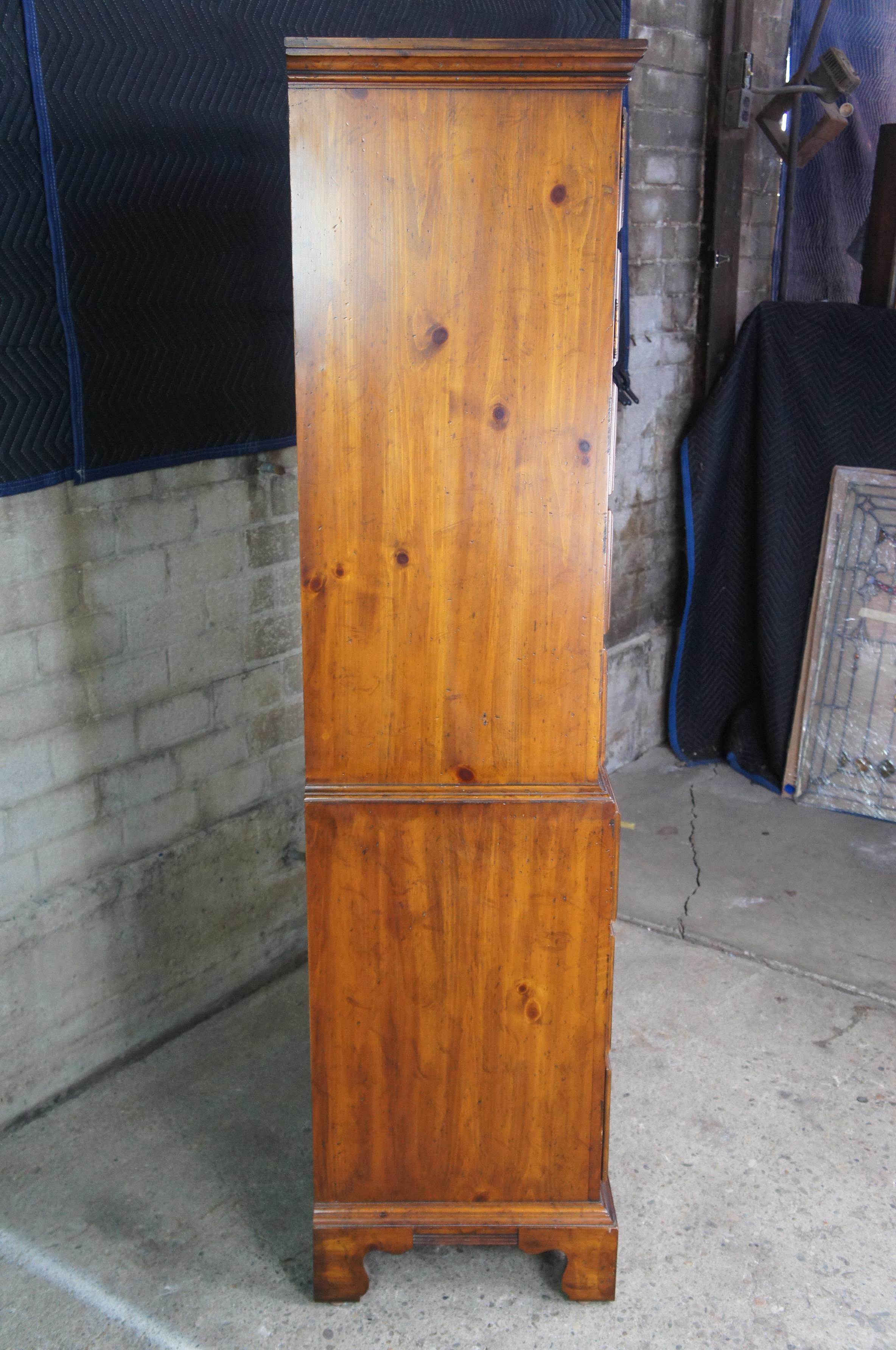 Rare Vintage Drexel Pine Heritage American Tour Highboy Tallboy Dresser 170-430 4