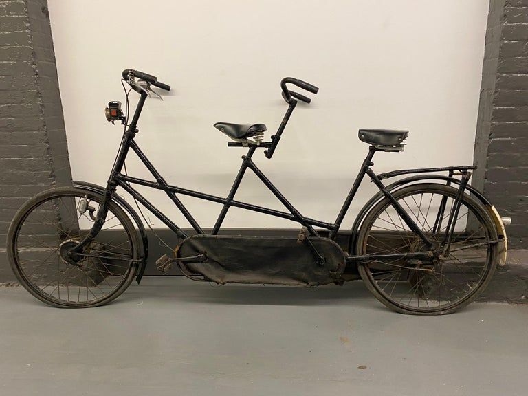 Rara bicicletta tandem olandese d'epoca di Burgers in vendita su