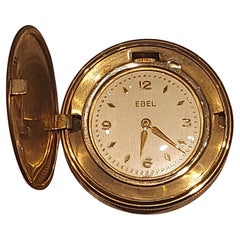 Rare Vintage Ebel Gold Plated Pocket Watch