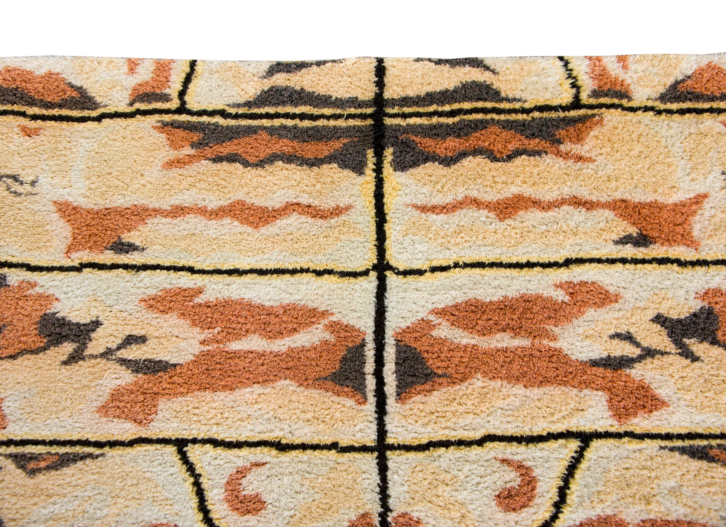 Rare Vintage Ecuadorian Rug For Sale 2