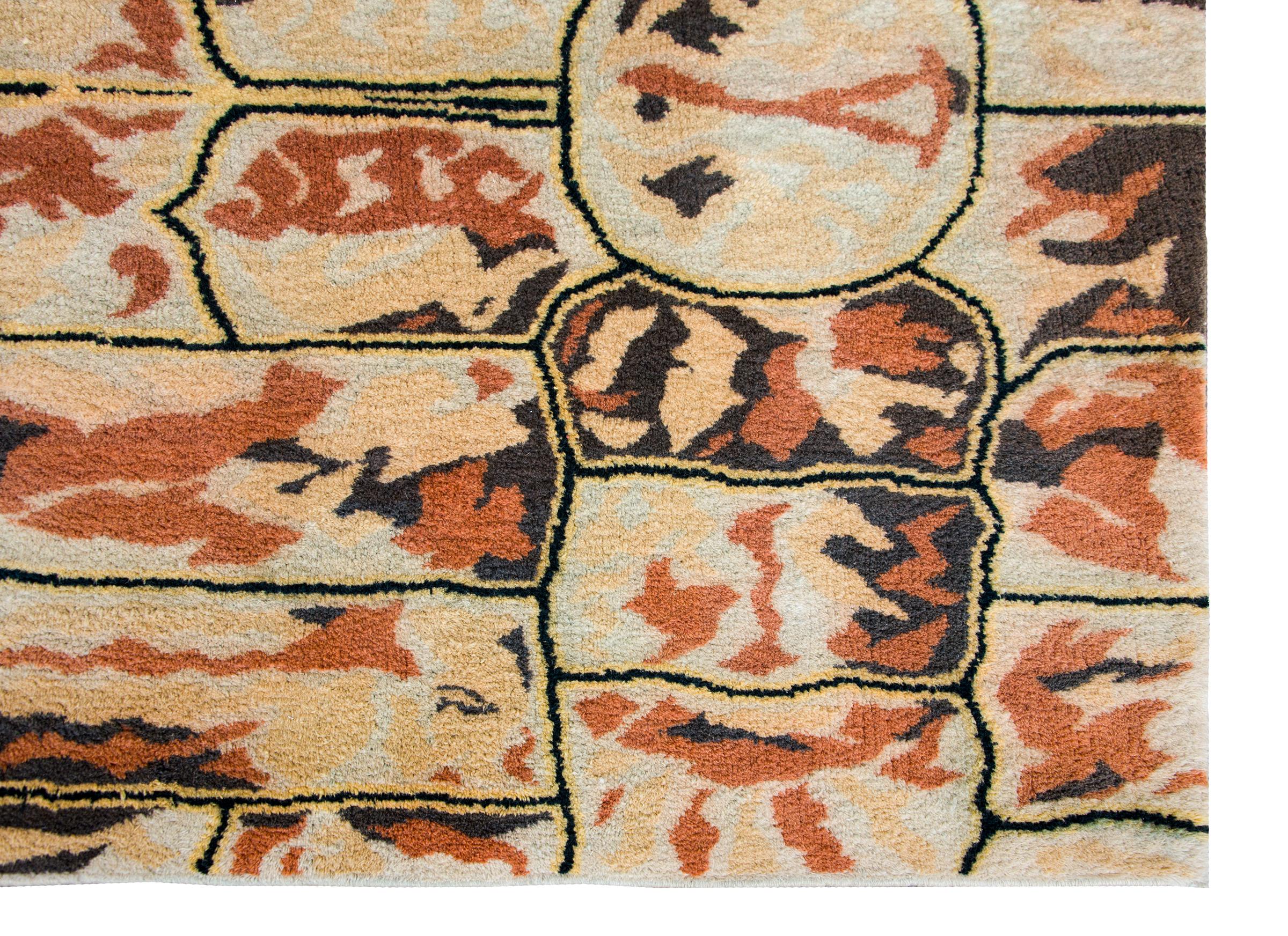 Rare Vintage Ecuadorian Rug For Sale 5