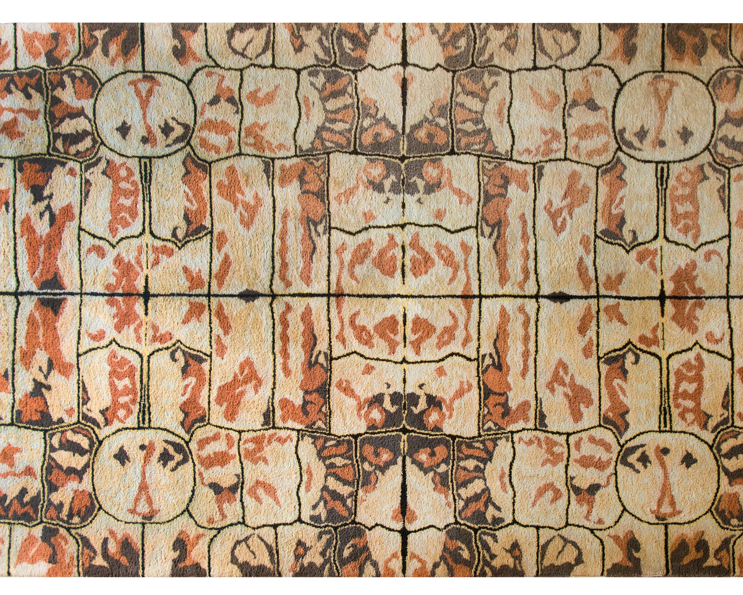 Tribal Rare Vintage Ecuadorian Rug For Sale