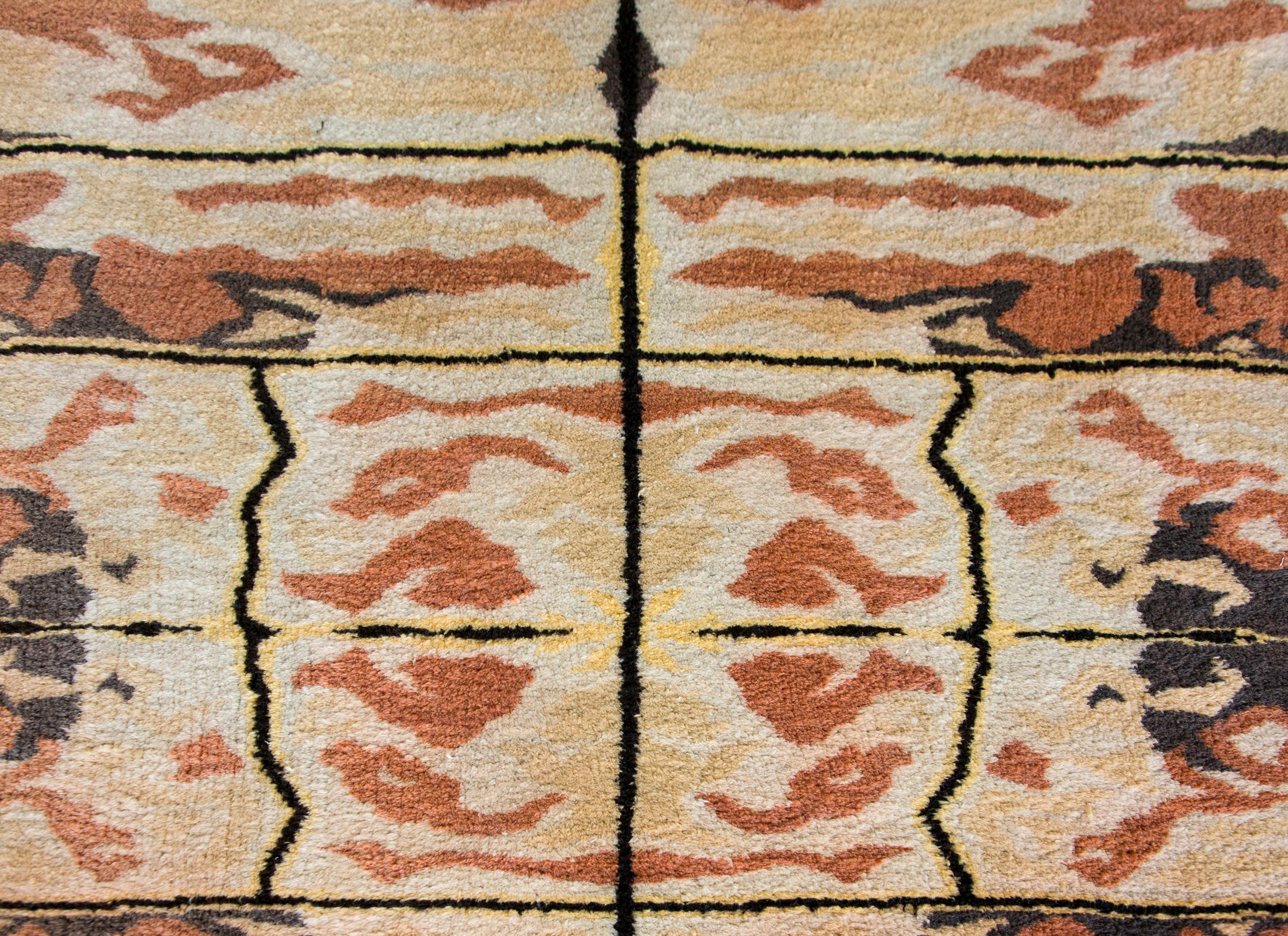 Rare Vintage Ecuadorian Rug For Sale 1