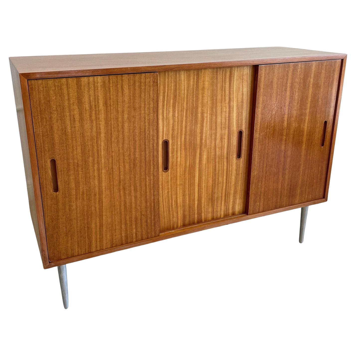 Rare Vintage Edward Wormley for Dunbar Double Sided Room Divider Credenza with S For Sale