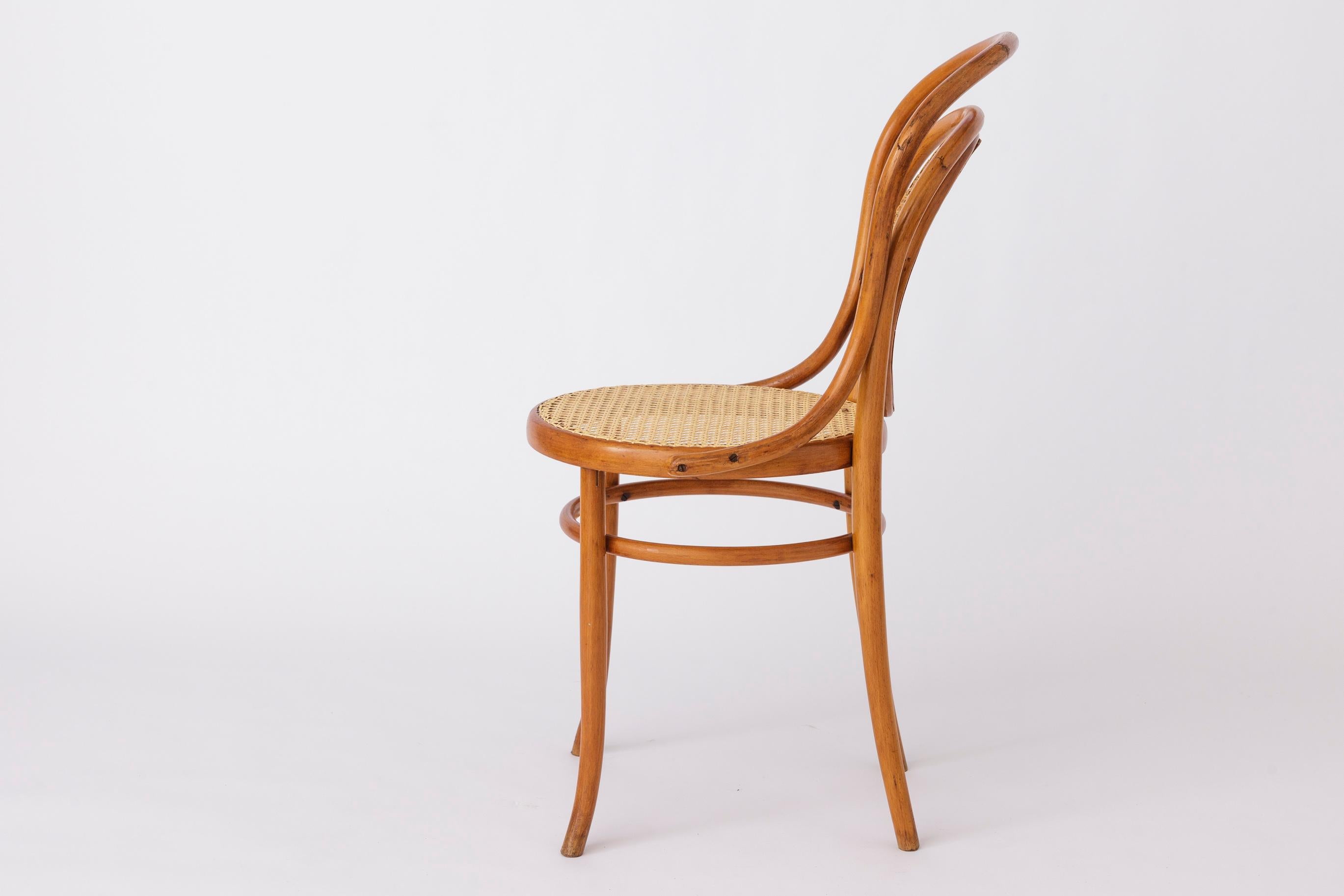 Polished Rare Vintage Fischel Chair  1920s-1940s  Restored Bentwood Seat  Antique Aust For Sale