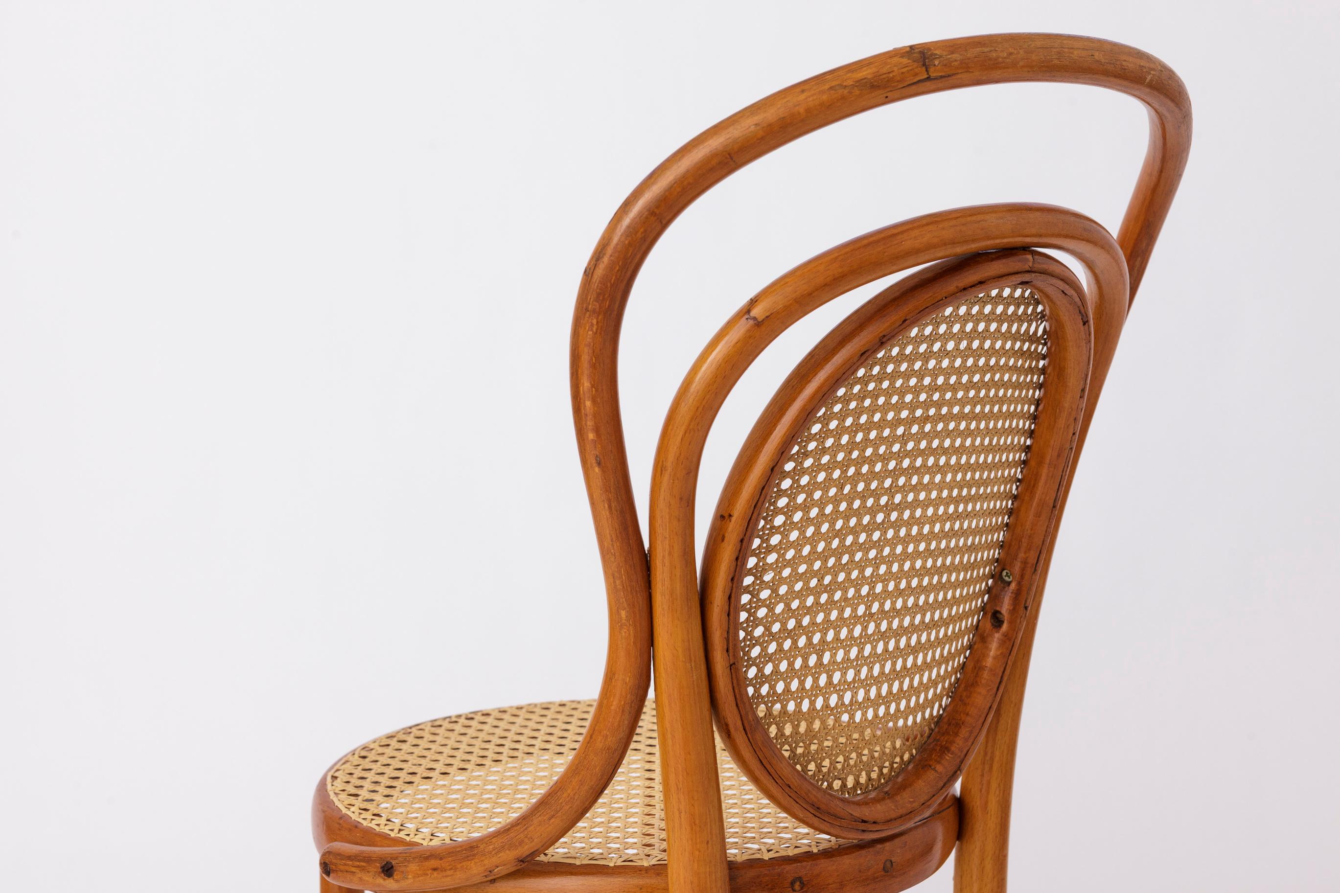 Rare Vintage Fischel Chair  1920s-1940s  Restored Bentwood Seat  Antique Aust In Good Condition For Sale In Hannover, DE