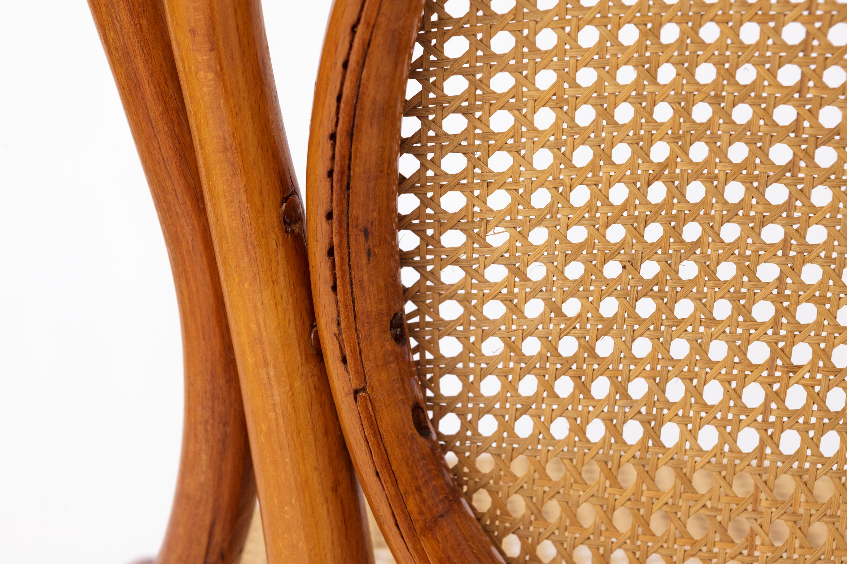 Teak Rare Vintage Fischel Chair  1920s-1940s  Restored Bentwood Seat  Antique Aust For Sale
