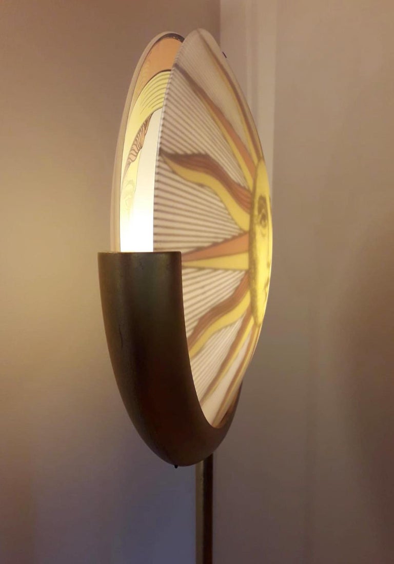 Rare Vintage Fornasetti Sun and Moon Floor Lamp For Sale 3