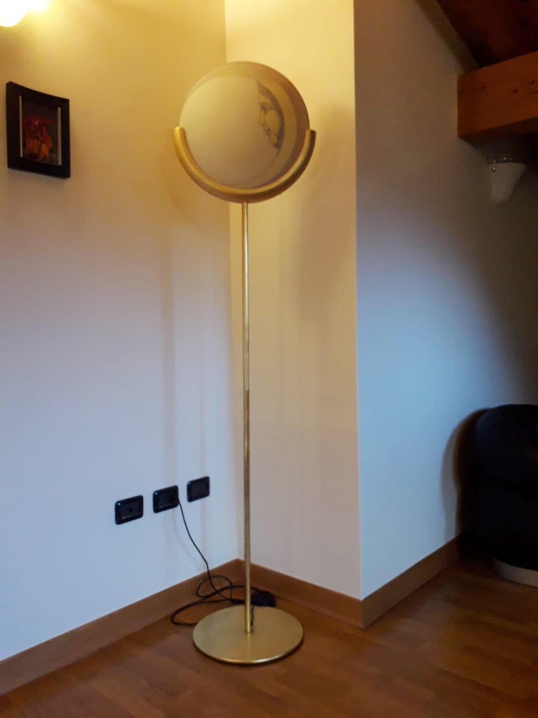 Mid-Century Modern Rare Vintage Fornasetti Sun and Moon Floor Lamp For Sale