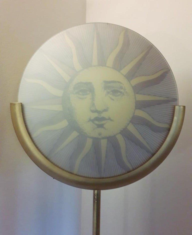 Italian Rare Vintage Fornasetti Sun and Moon Floor Lamp For Sale