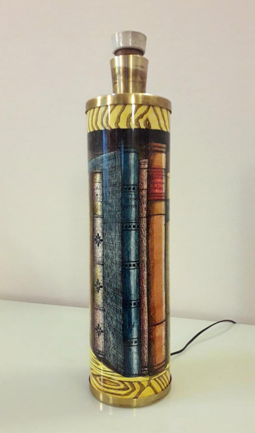 Rare Vintage Fornasetti Table Lamp In Good Condition For Sale In Los Angeles, CA