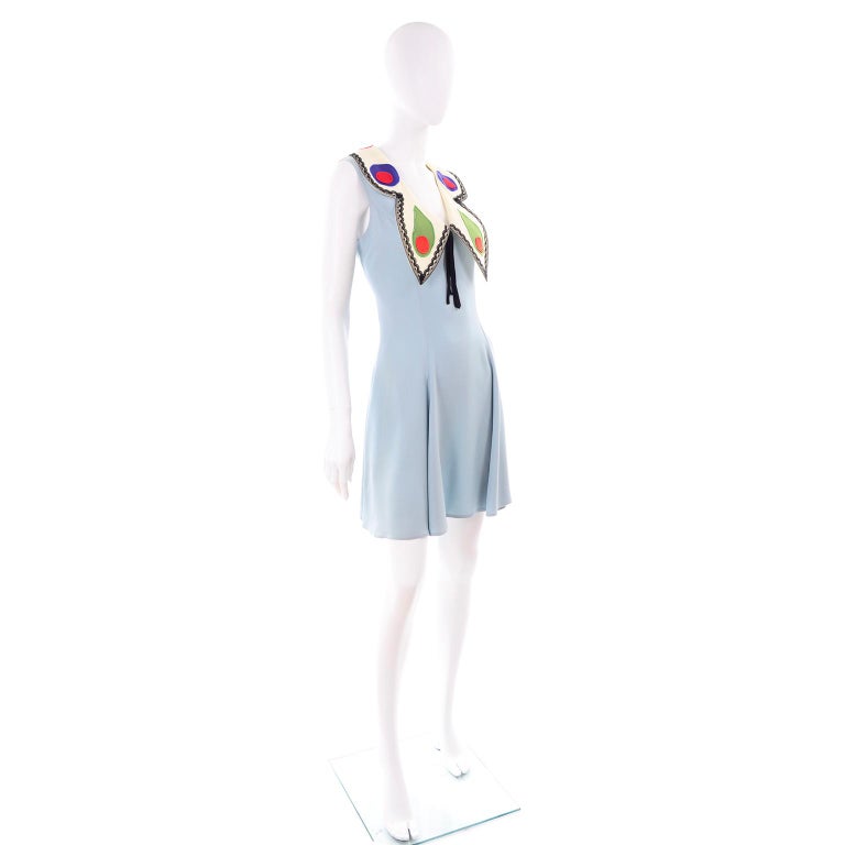 MOSCHINO 1990s floral silk slip dress