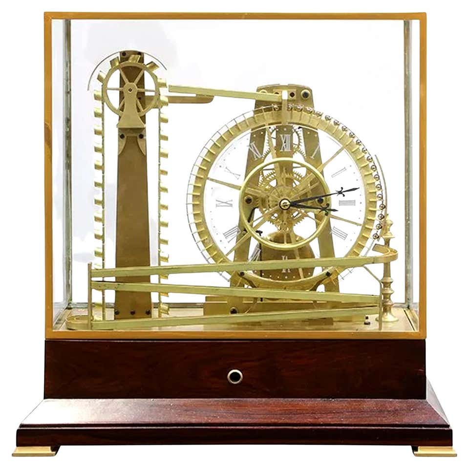 Massive French Style 8 Day Brass Automaton Steam Engine Industrial ...