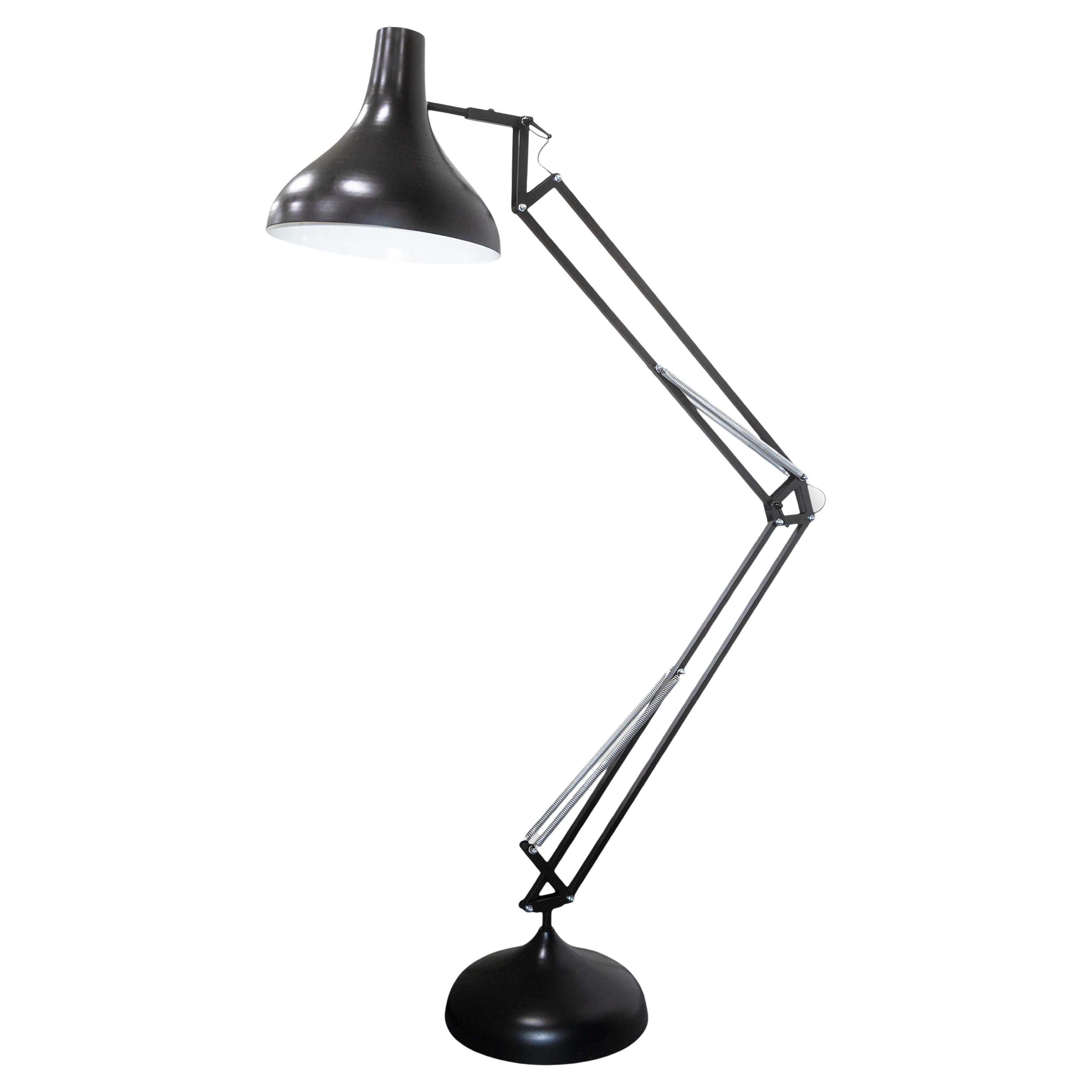 Seltene Vintage Gaetano Pesce zugeschrieben Moloch überdimensioniert schwarz Zeichnung Stehlampe im Angebot
