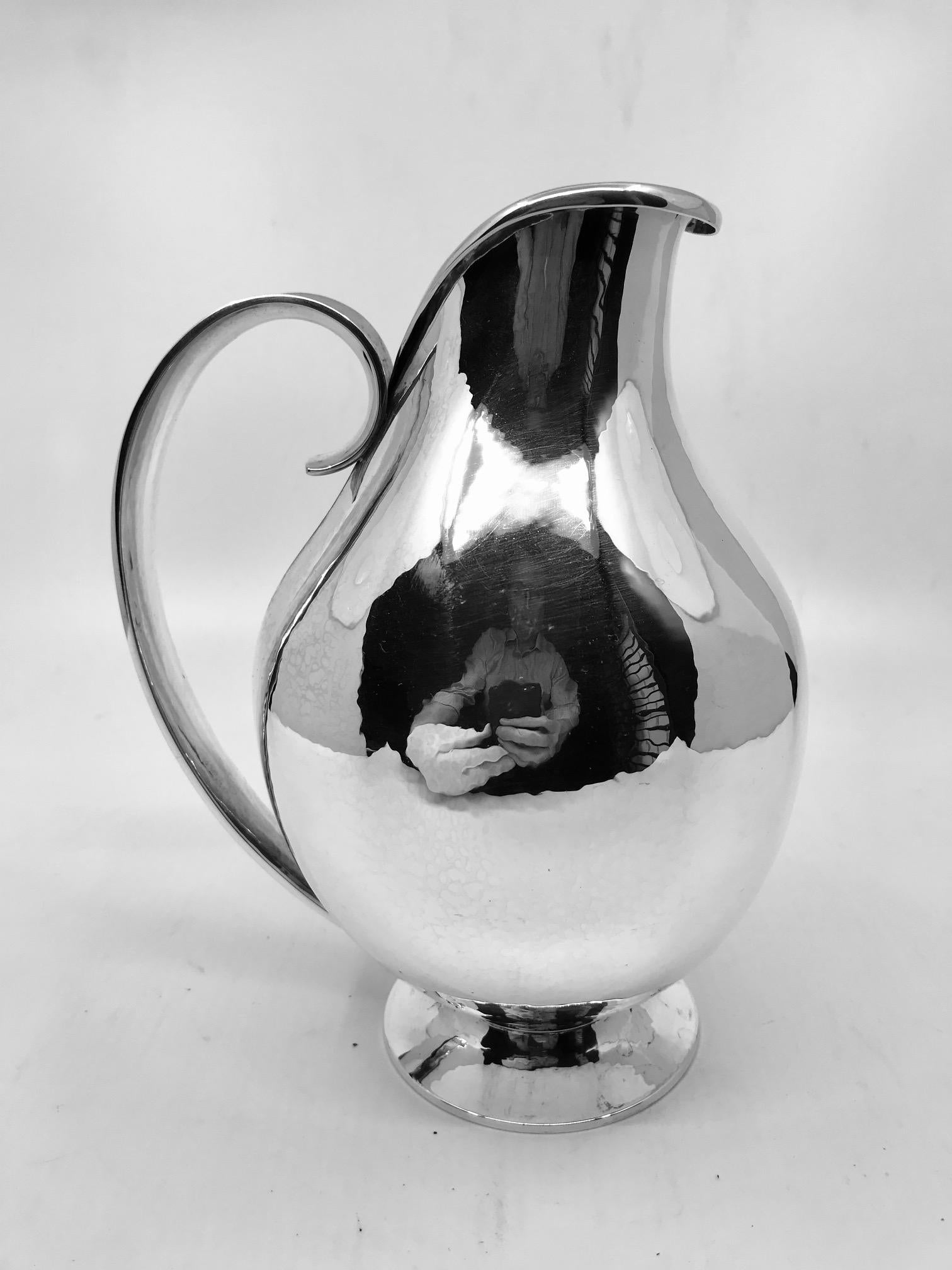 Danish Rare Vintage Georg Jensen Pitcher #319A by Harald Nielsen For Sale