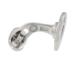 Seltene, ovale Vintage Georg Jensen-Manschettenknöpfe aus Sterlingsilber