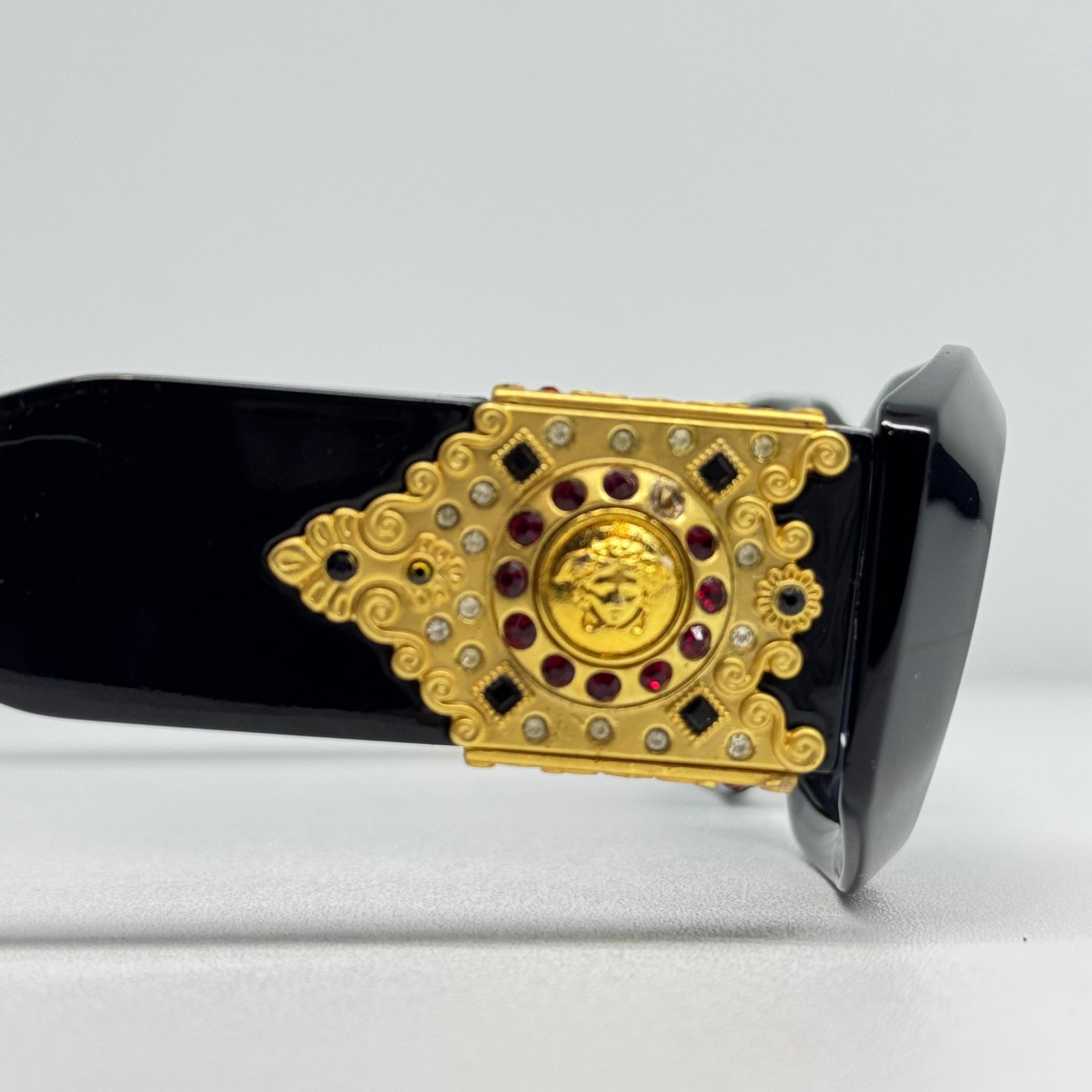 Rare Vintage Gianni Versace Gripoix Medusa Head Sunglasses For Sale 3