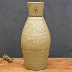 Raro Vintage Gordon & Jane Martz Studio Pottery Lámpara Marshall Studios Mediados de siglo