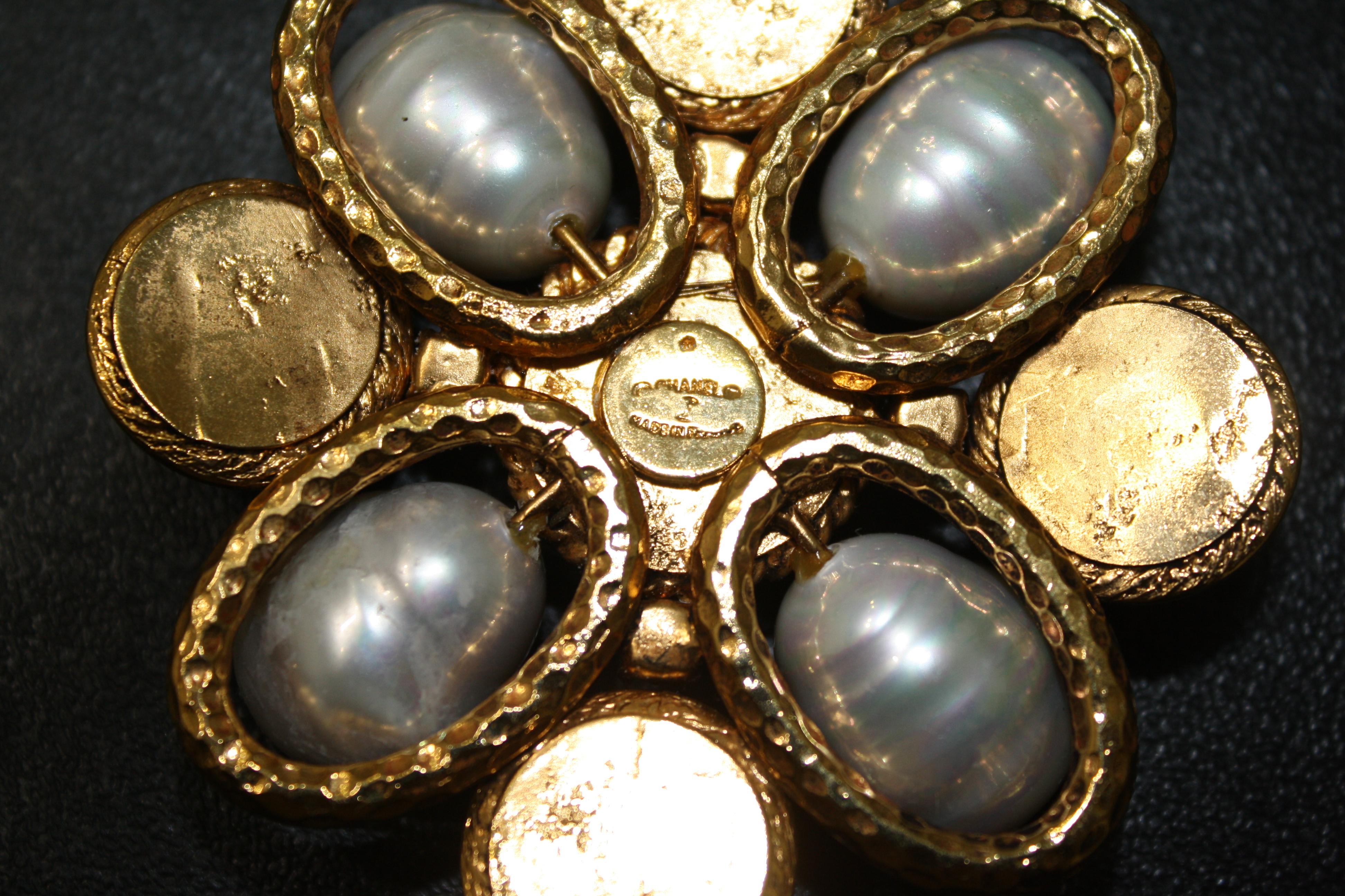 Baroque Rare Vintage Gripoix For Chanel Pendant Circa 1990s