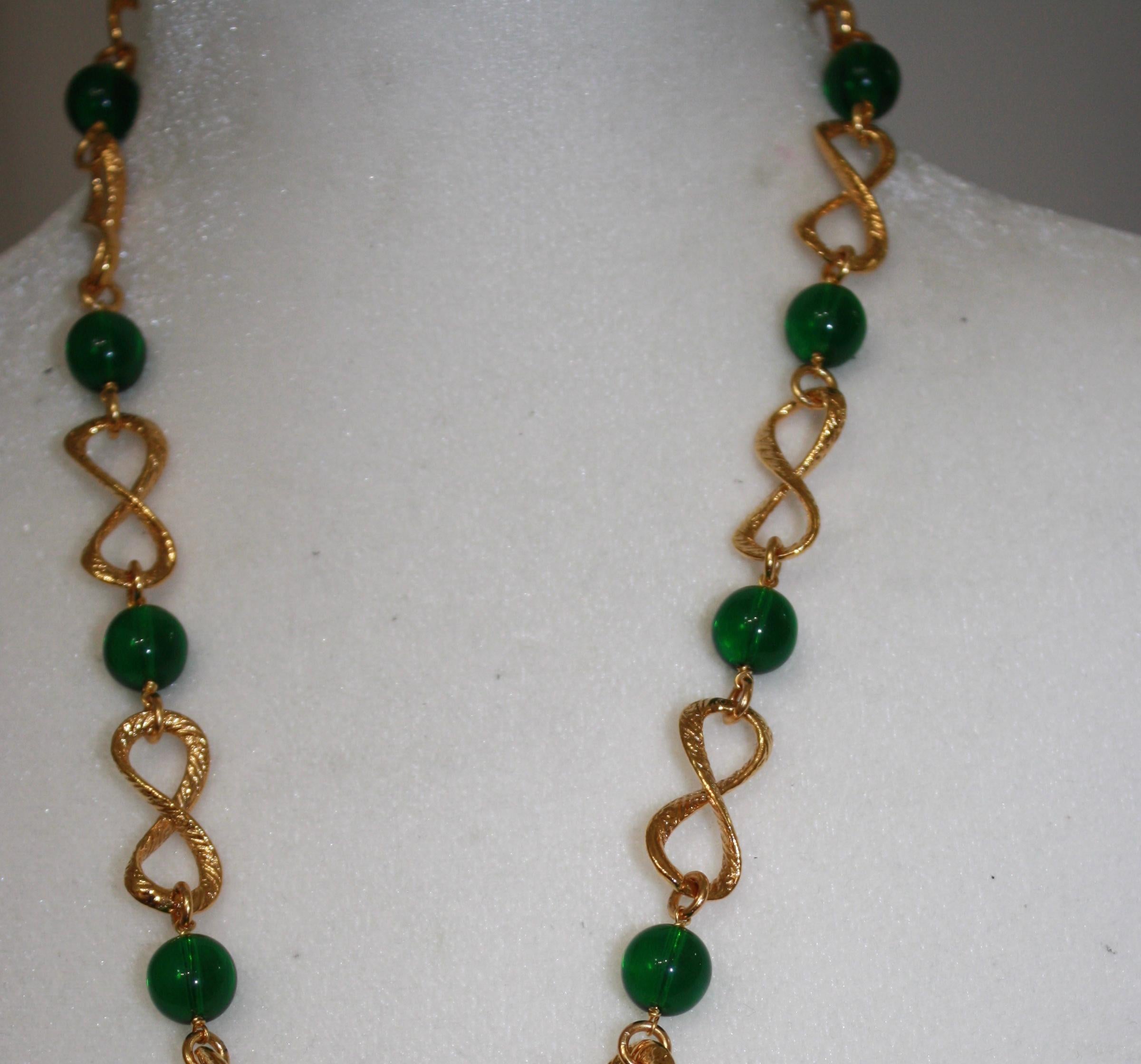 Rare Vintage Gripoix For Chanel Pendant Circa 1990s 1