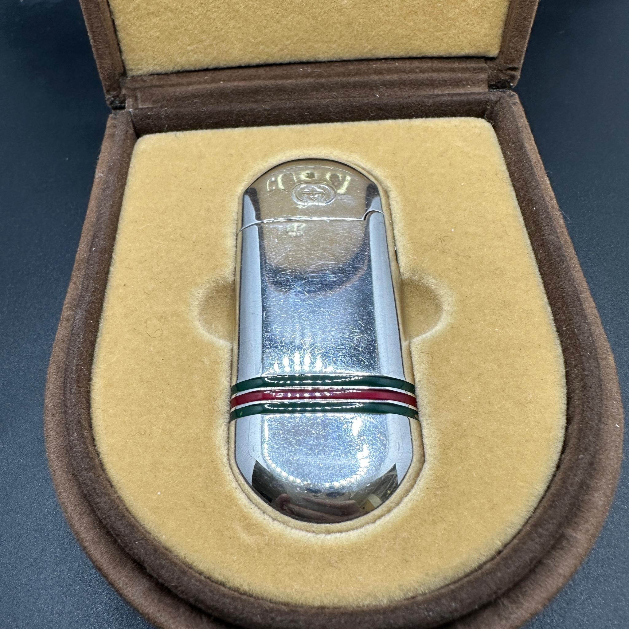 Seltene Vintage Gucci Florenz Italia 80er Jahre Feuerzeug für Damen oder Herren