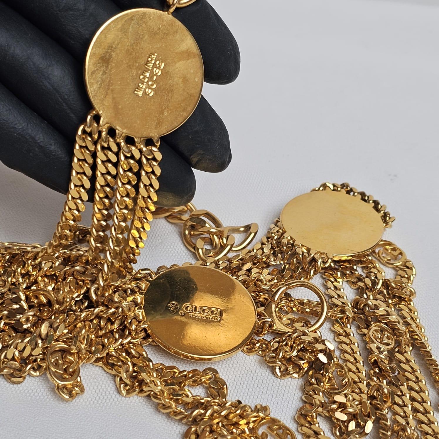 Rare Vintage Gucci Gold Chain Layered Belt In Good Condition In Jakarta, Daerah Khusus Ibukota Jakarta