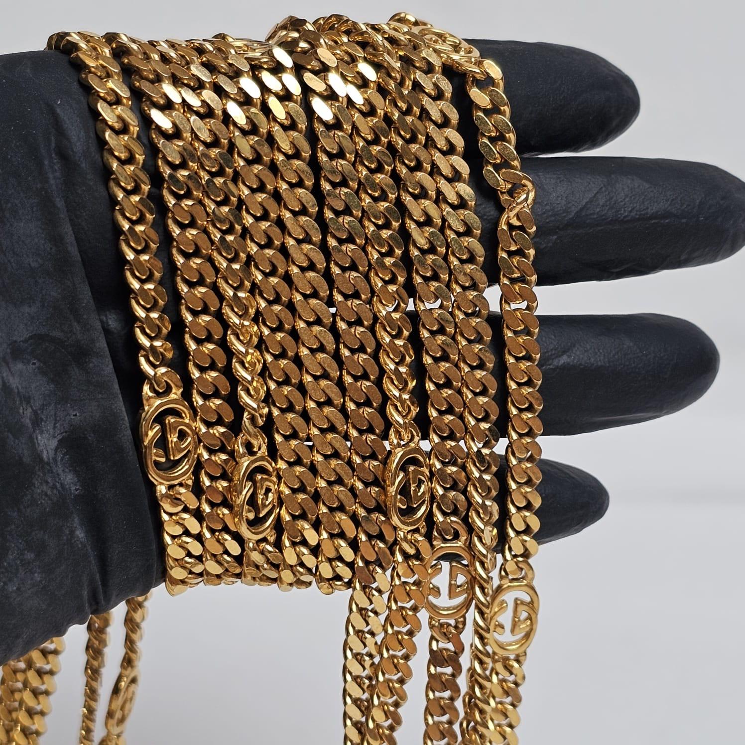 Rare Vintage Gucci Gold Chain Layered Belt 2