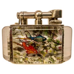 Raro mechero de sobremesa Dunhill medio gigante vintage, circa 1950
