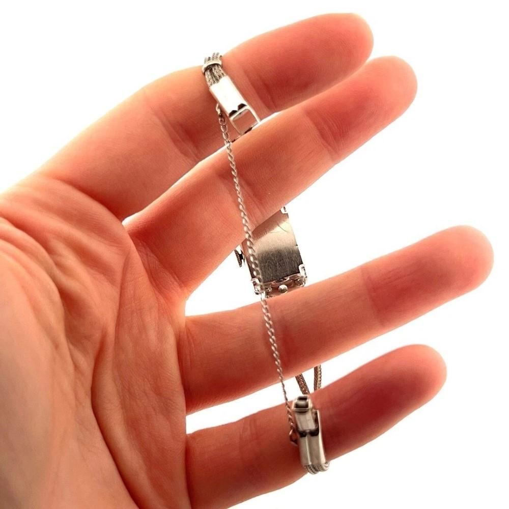 Women's Rare Vintage Hamilton Ladies 2.50CTW Platinum Mechanical Diamond Watch For Sale