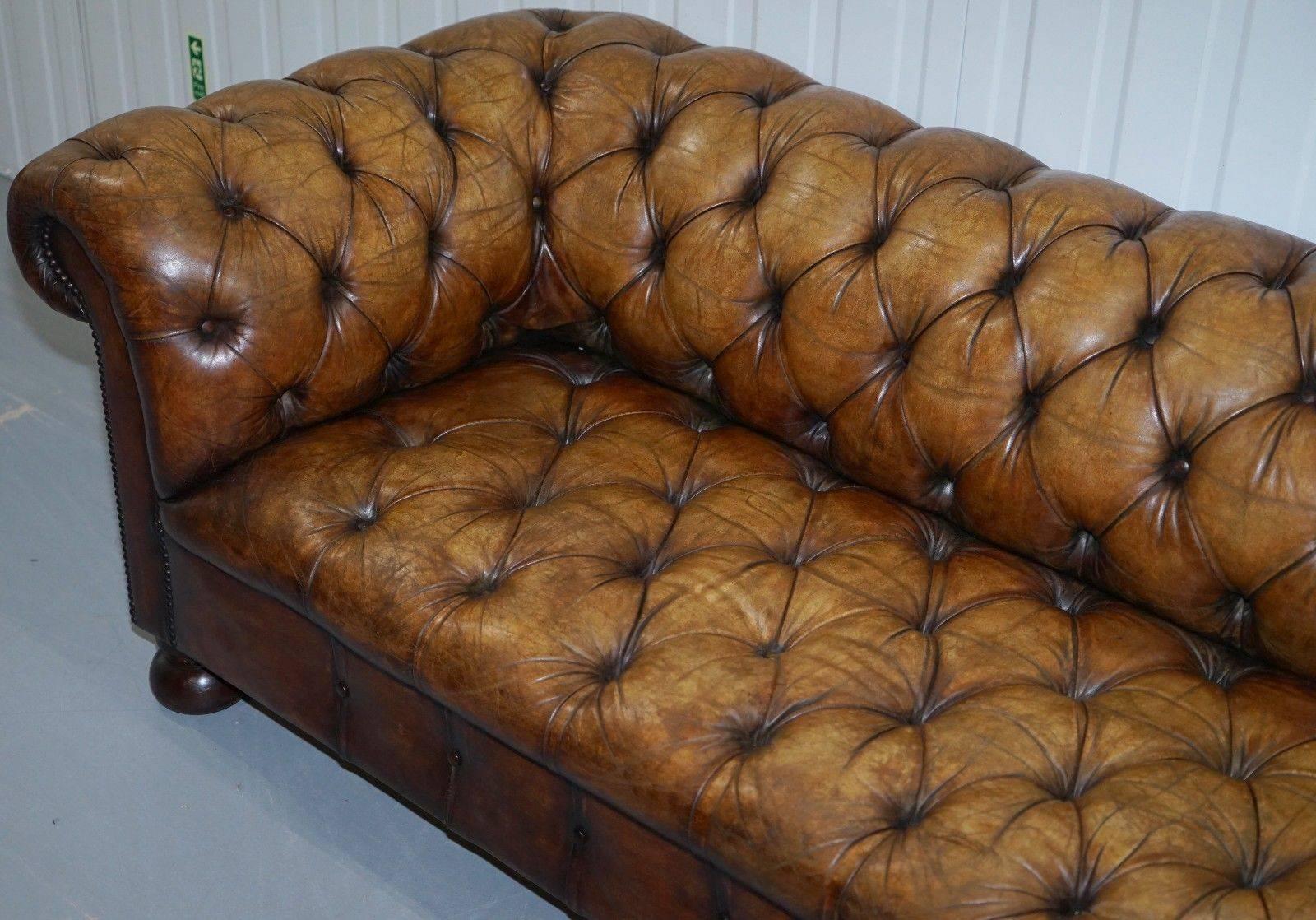 vintage leather chesterfield sofa