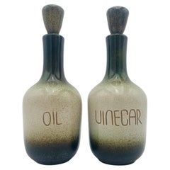 Rare Vintage Heath Ceramics Oil & Vinegar Set