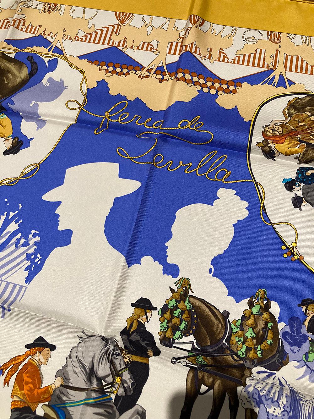 hermes yellow scarf