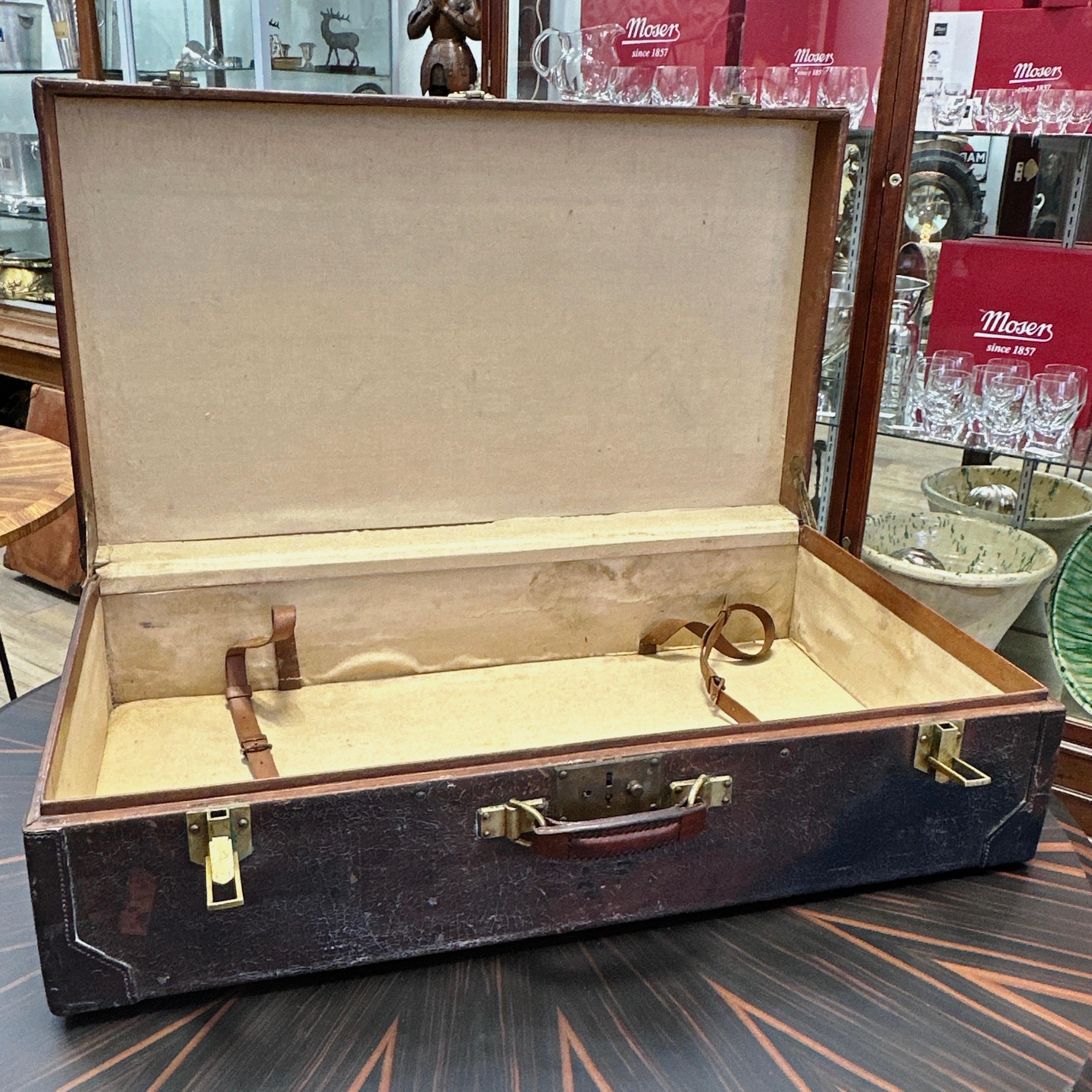 Rare Vintage HERMES Leather Suitcase 8