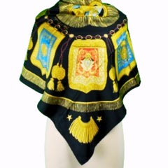Rare Vintage Hermès "Poste et Cavalerie" Silk Scarf, 90cm Carré By J.Metz 1987