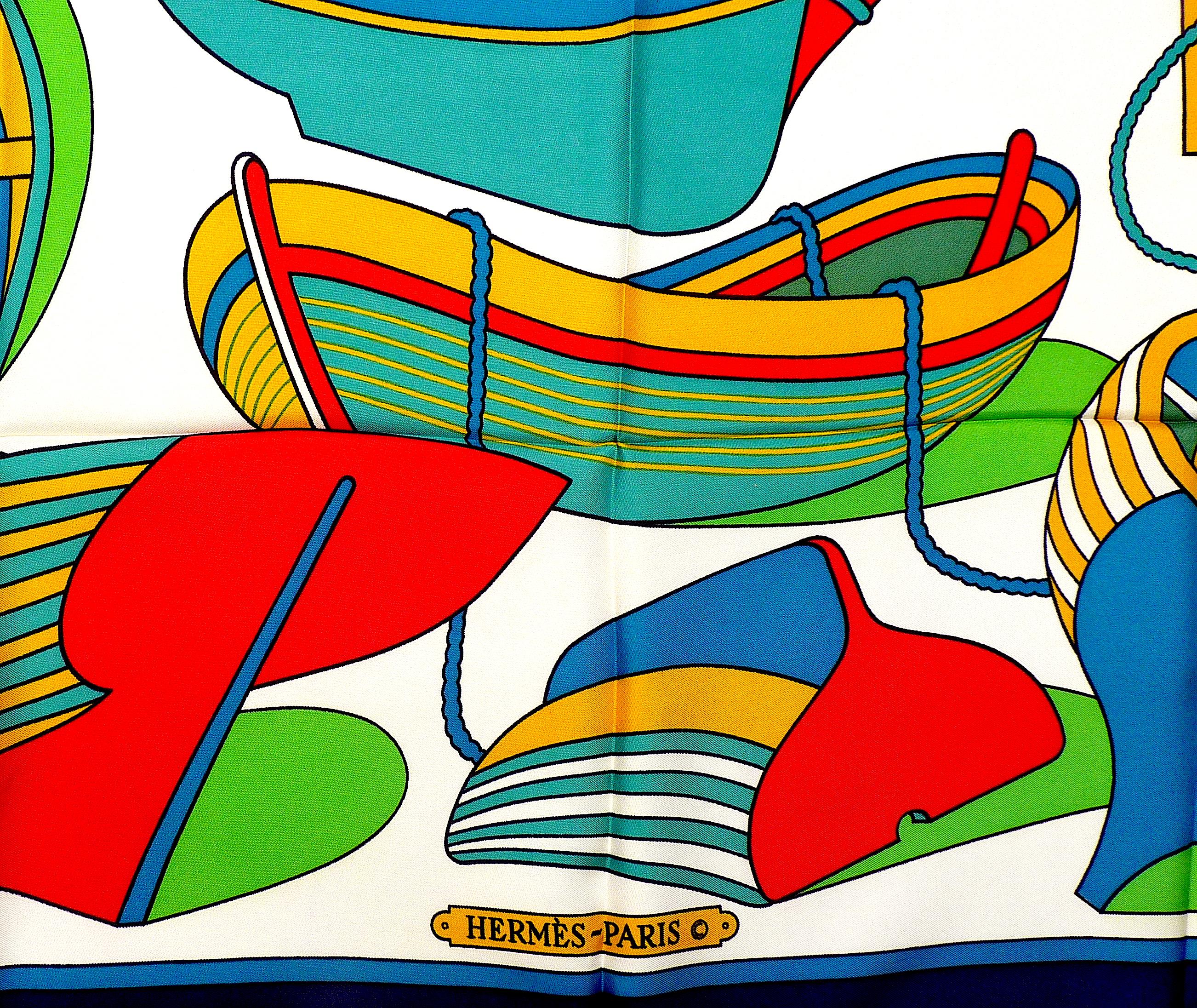 Vintage Hermes Silk Scarf  35
