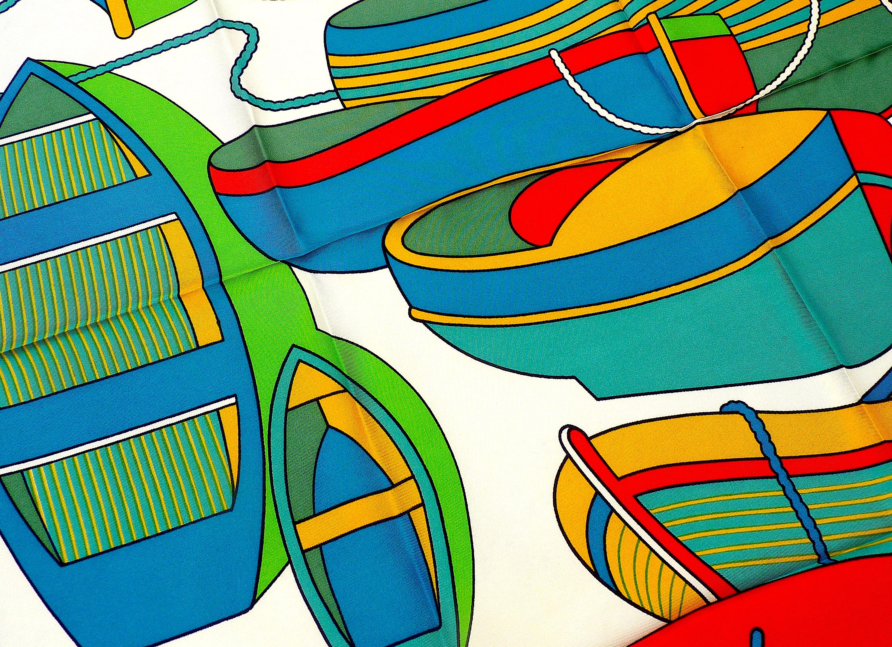 Rare Vintage Hermes Silk Scarf 