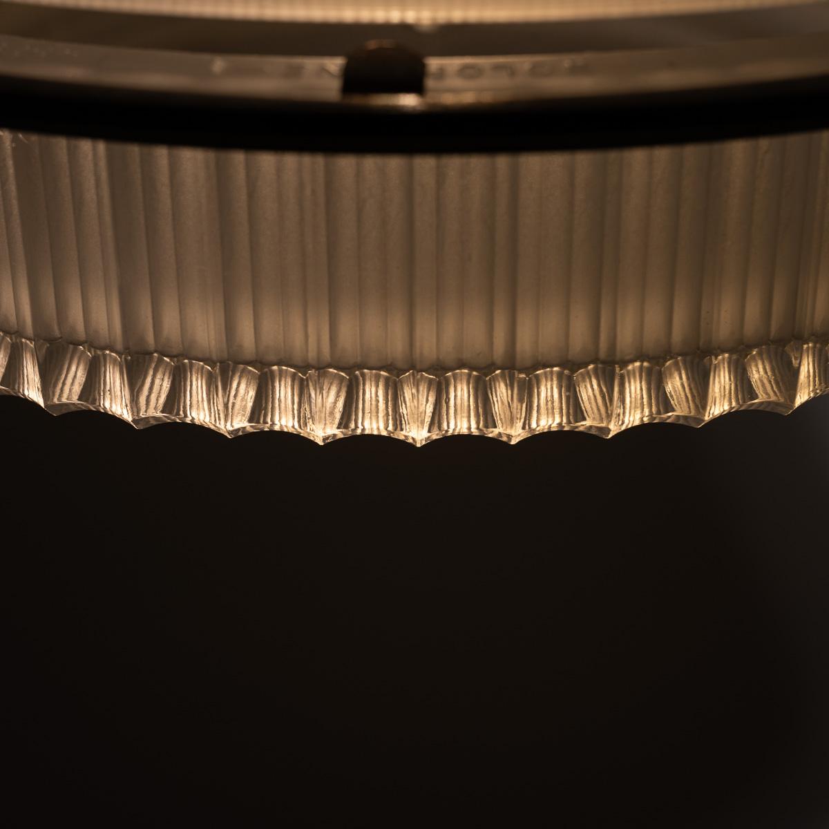 Rare Vintage Holophane Art Deco Inspired Step Lite Prismatic Glass Pendant Light For Sale 10