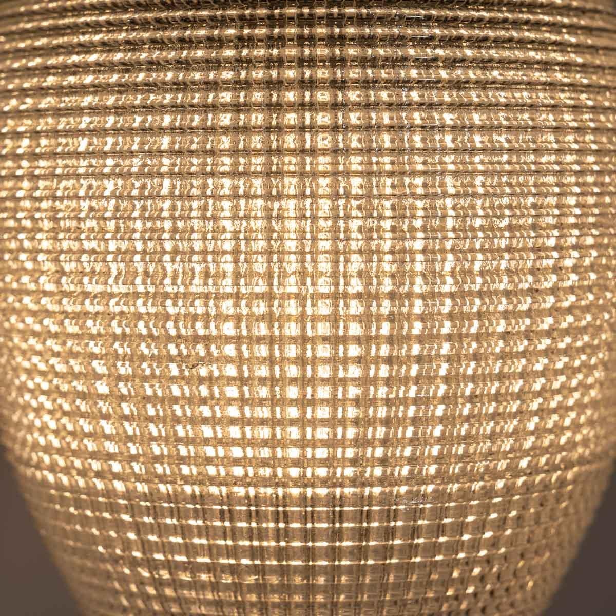 Seltene Vintage Holophane Petite Prismatische Kiefernglas-Pendelleuchte Trio, Vintage im Angebot 8