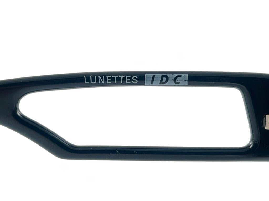 Petites lunettes de soleil vintage Idc noires et écailles, fabriquées en France, années 1990 en vente 5