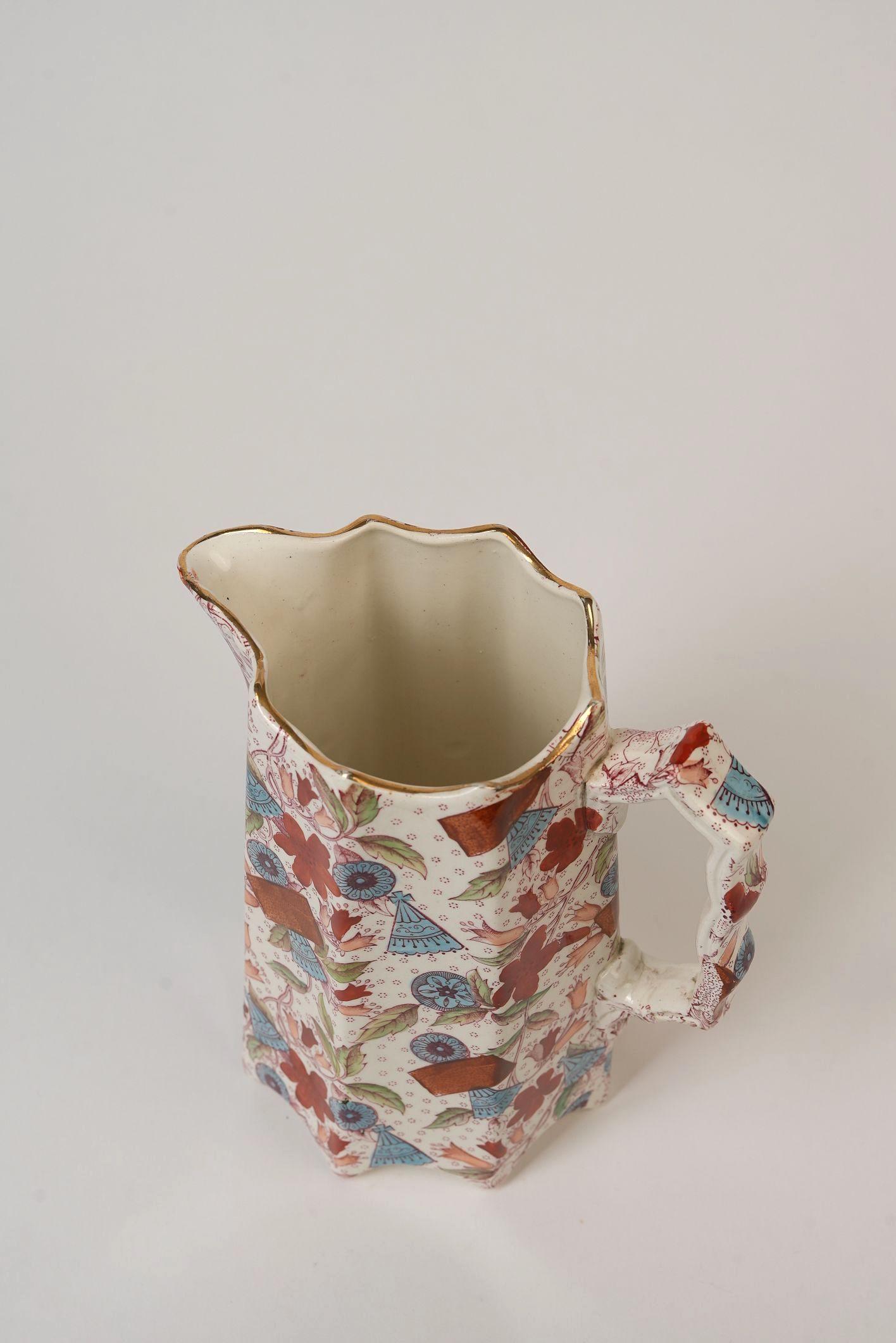 Rare Vintage Imari Porcelain Pitcher For Sale 1