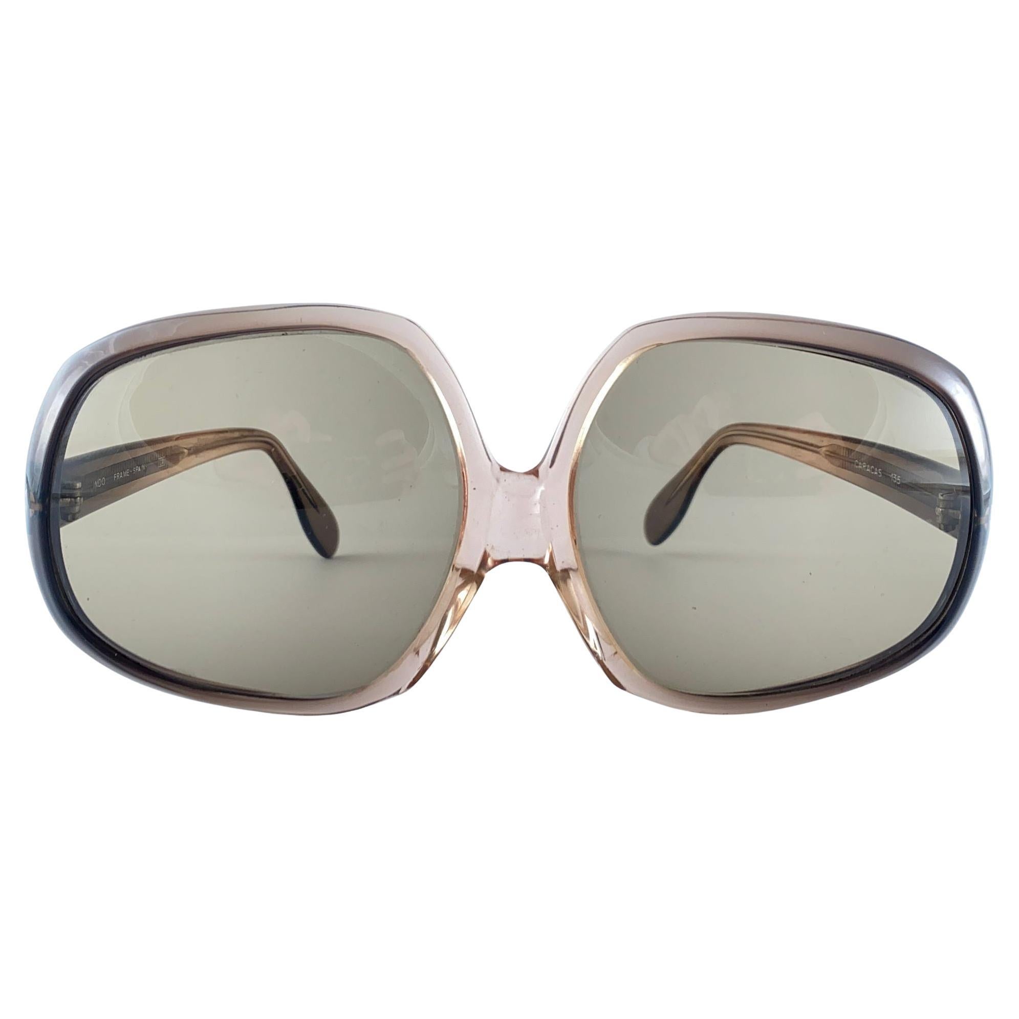 Raras gafas de sol Vintage Indo Caracas Oversized 1970'S París